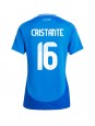 Billige Italia Bryan Cristante #16 Hjemmedrakt Dame EM 2024 Kortermet